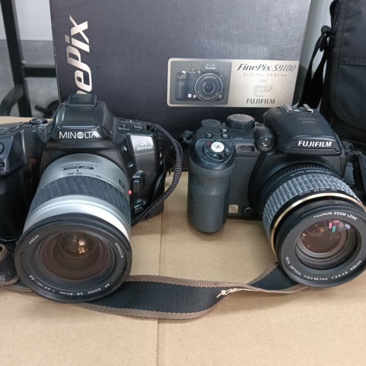 カメラ3台　レンズ　ケース　セット　ジャンク