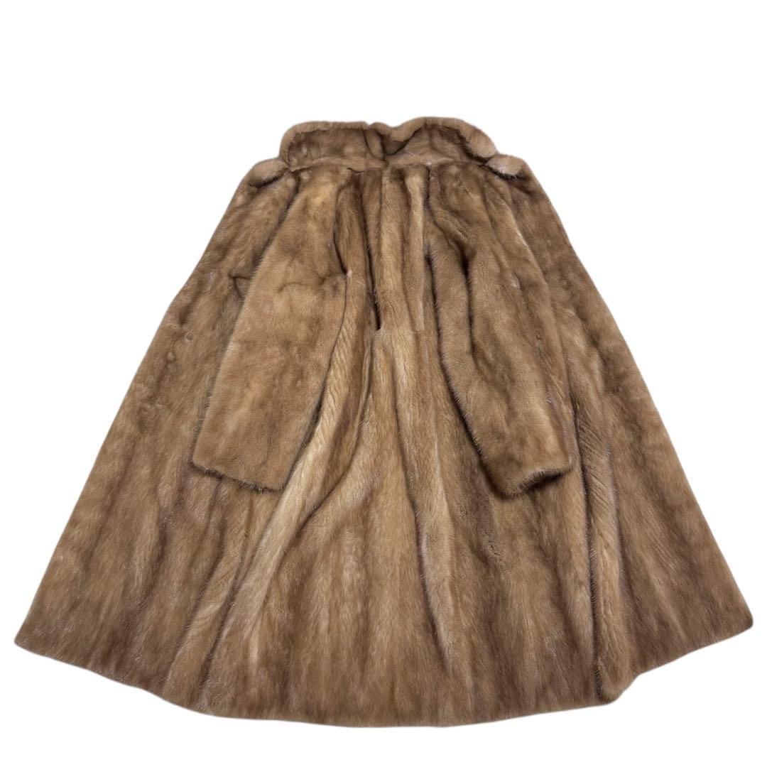 【美品】Lake Fur MINK FUR/パステルミンク/ミンクファーコート