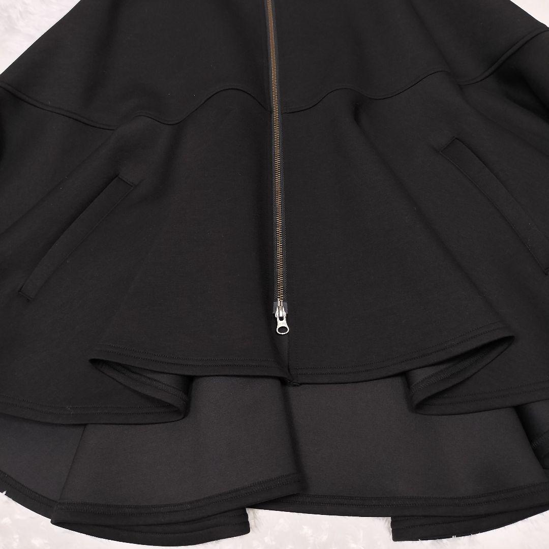 美シルエット✨フェンネル ポンチョコート ケープ フレア ドレープ フード