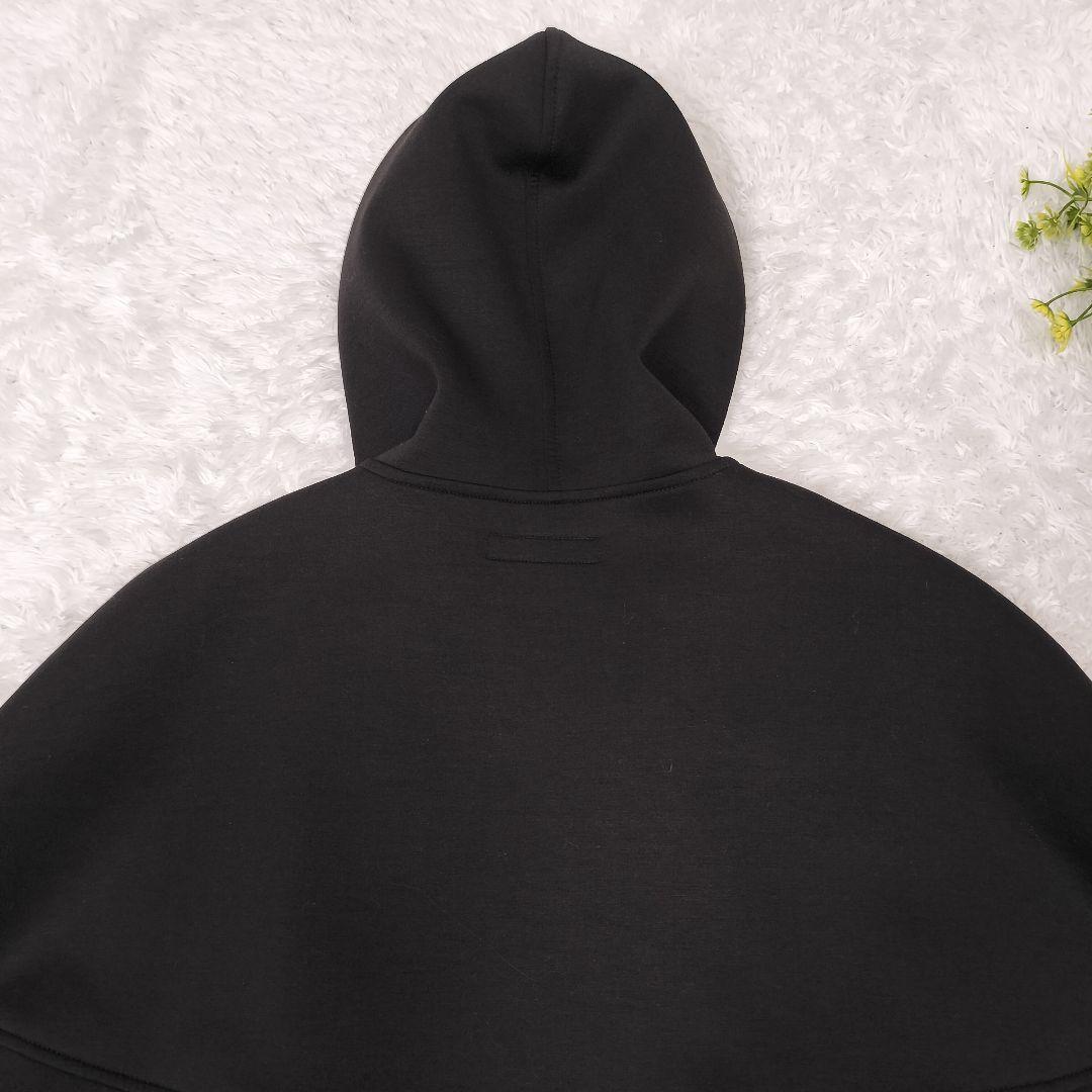 美シルエット✨フェンネル ポンチョコート ケープ フレア ドレープ フード