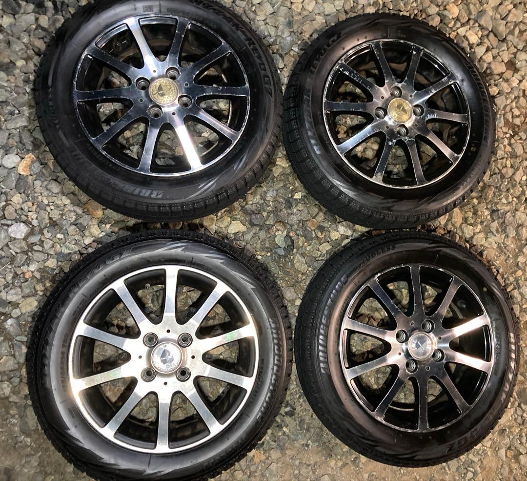 すぐ発送155/65R14ブリジストン ブリザック スタッドレスアルミ4本