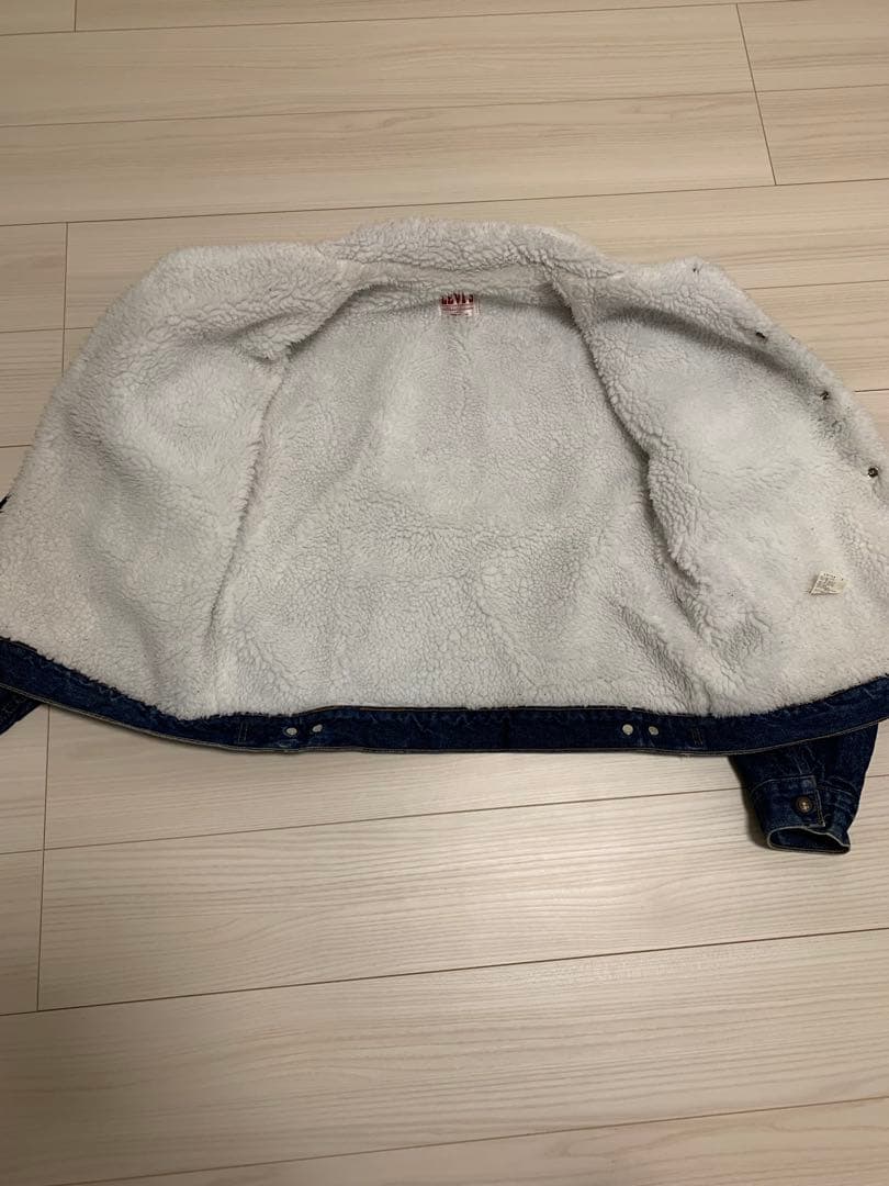 美品　1980s アメリカ製　リーバイス　シェルパ　ジャケット　濃紺