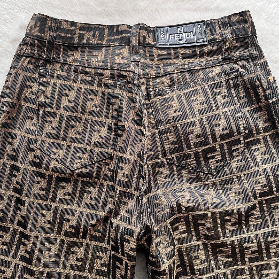 美品✨FENDI フェンディ ジャガード パンツ FF ズッカ 総柄