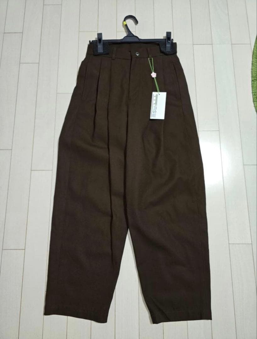 パンツ TTTMSW 24AW 2tuck chino pants (BROWN)