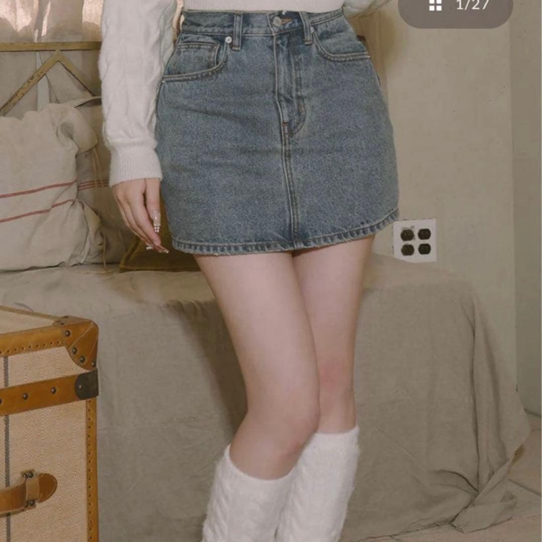 新品未使用 Darich ダーリッチ バックカーブデニムミニスカート Mサイズ