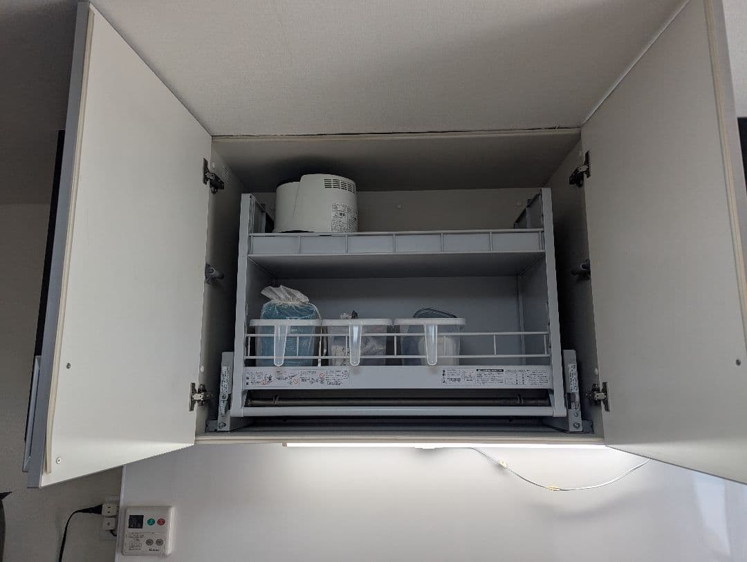 ダウンキャビネット JDS900 昇降式キャビネット 吊り戸棚用 中古