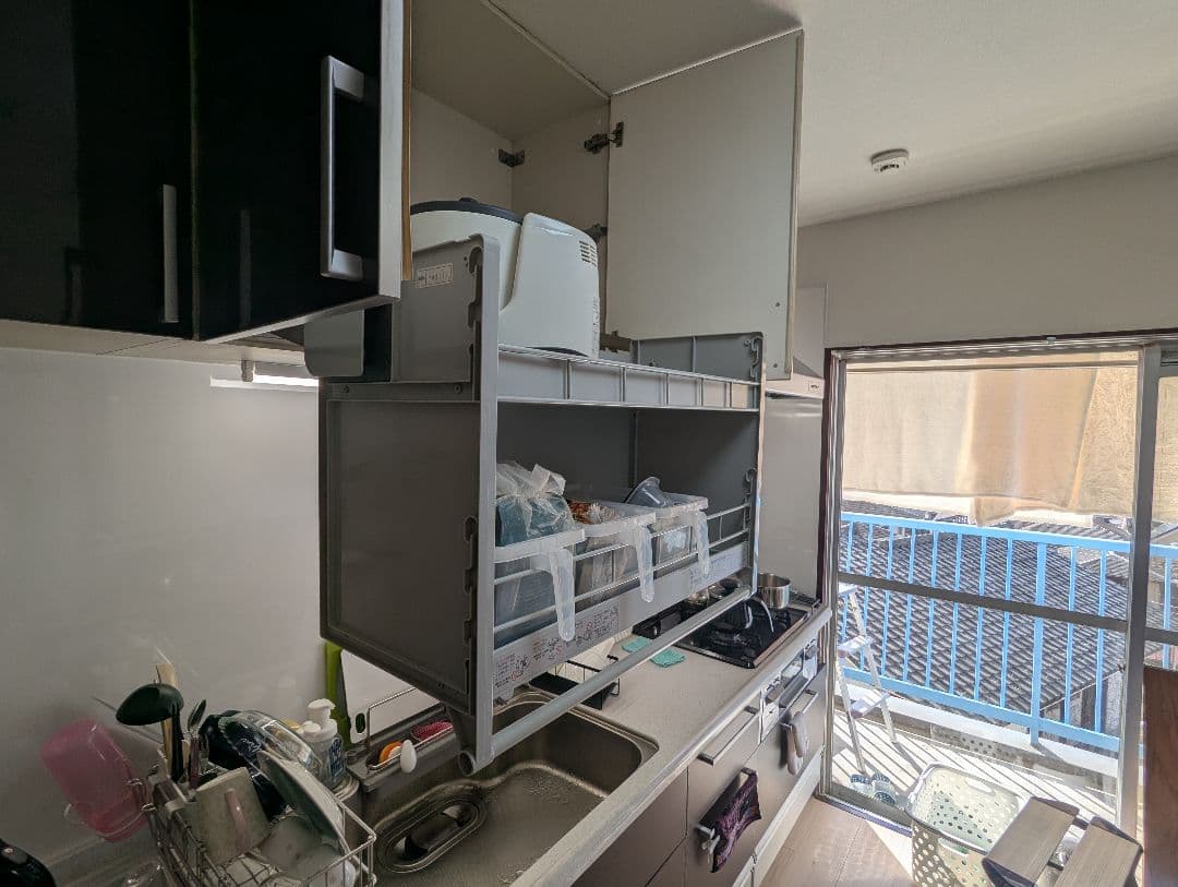 ダウンキャビネット JDS900 昇降式キャビネット 吊り戸棚用 中古