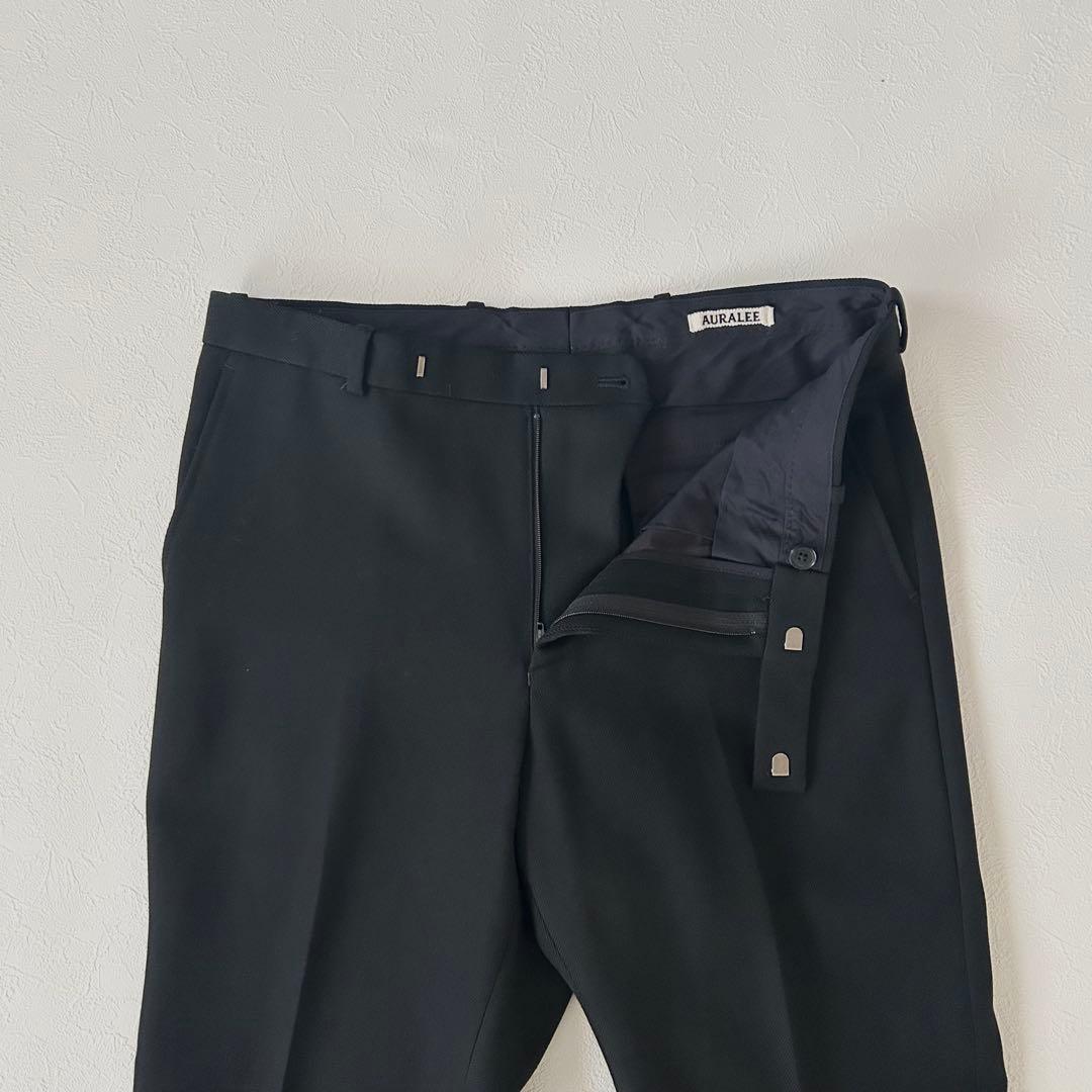AURALEE オーラリー ウールスラックス ブラック サイズ4 日本製