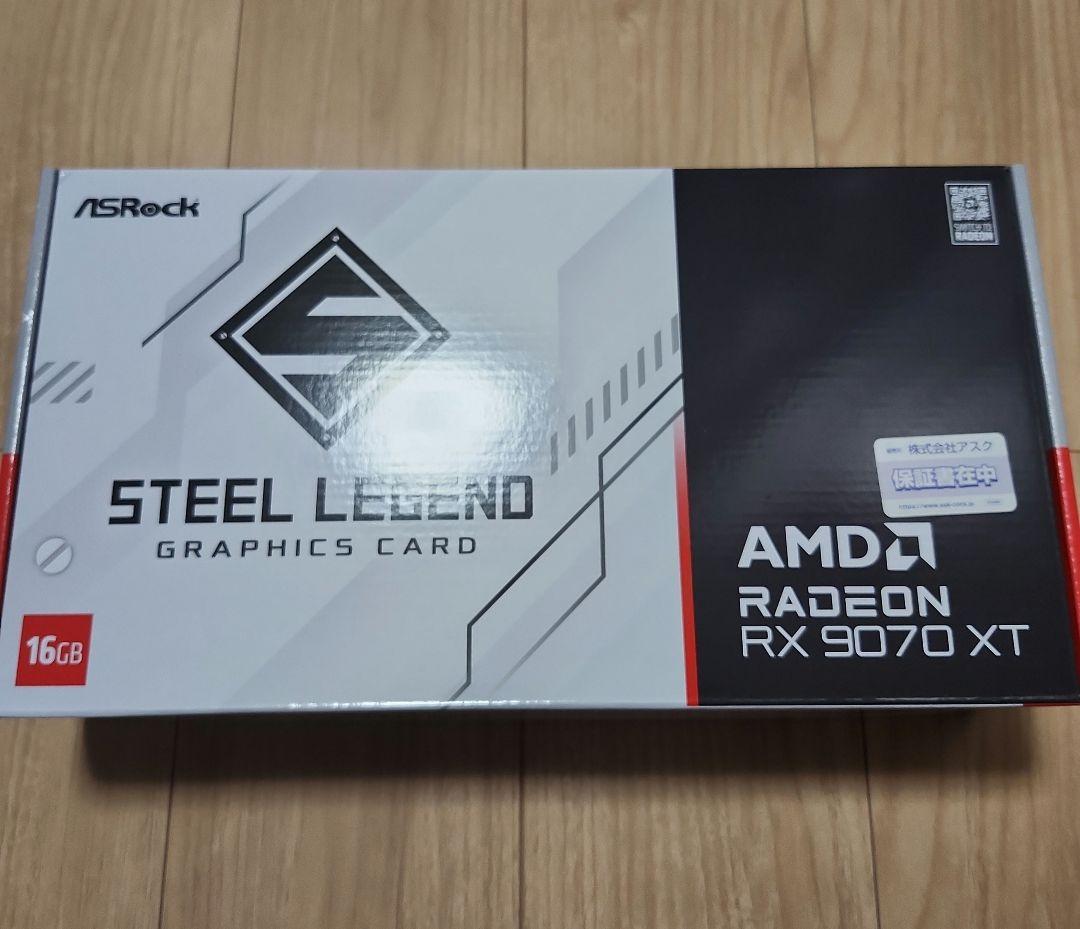 グラフィックボード・グラボ・ビデオカード ASRock Radeon 9070 XT 16GB Steel Legend
