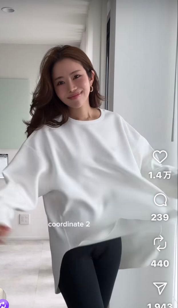 pois ポア　marshmallow pullover ホワイト