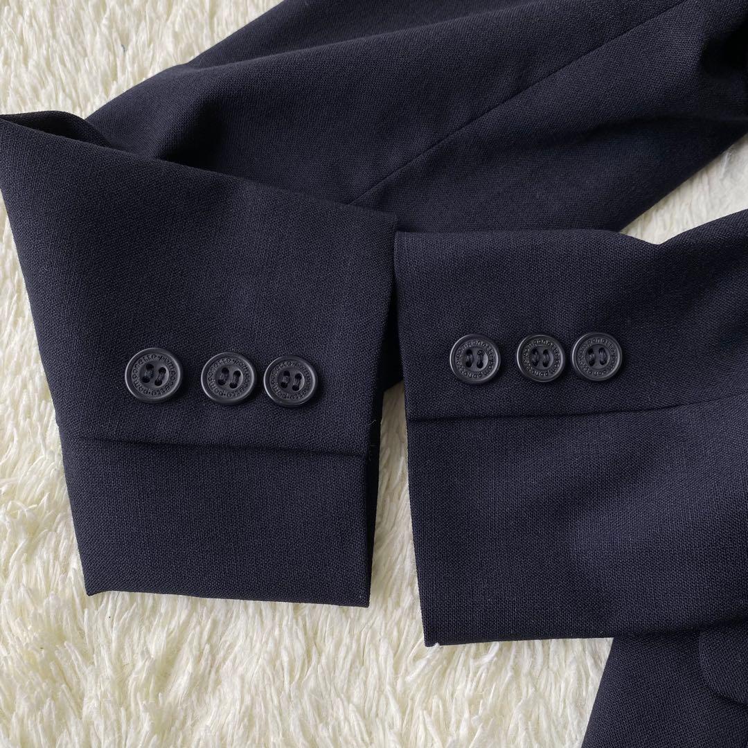 ポンポネット　卒服　卒業式　フォーマル　４点セット　150 青チェック　ネクタイ