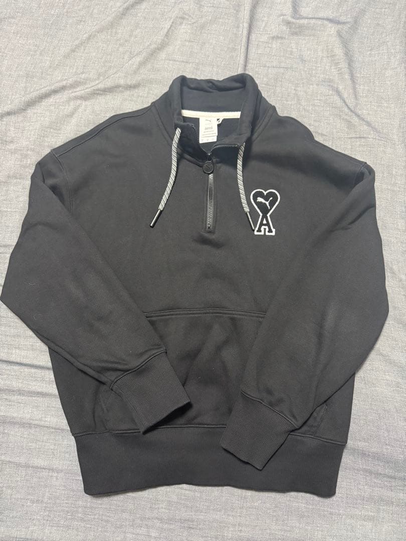 ⭐️ヘイデイ　PUMA ami x PUMA ブラックハーフジップトレーナー