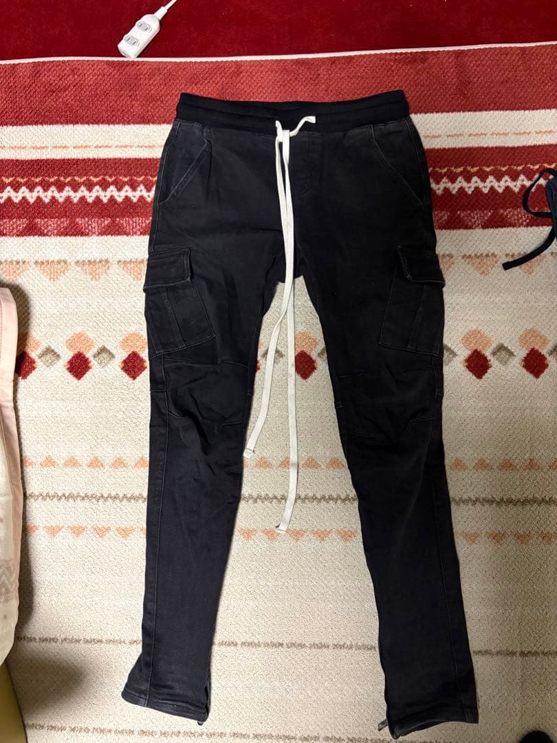 mnmlブラックカーゴパンツ Sサイズ