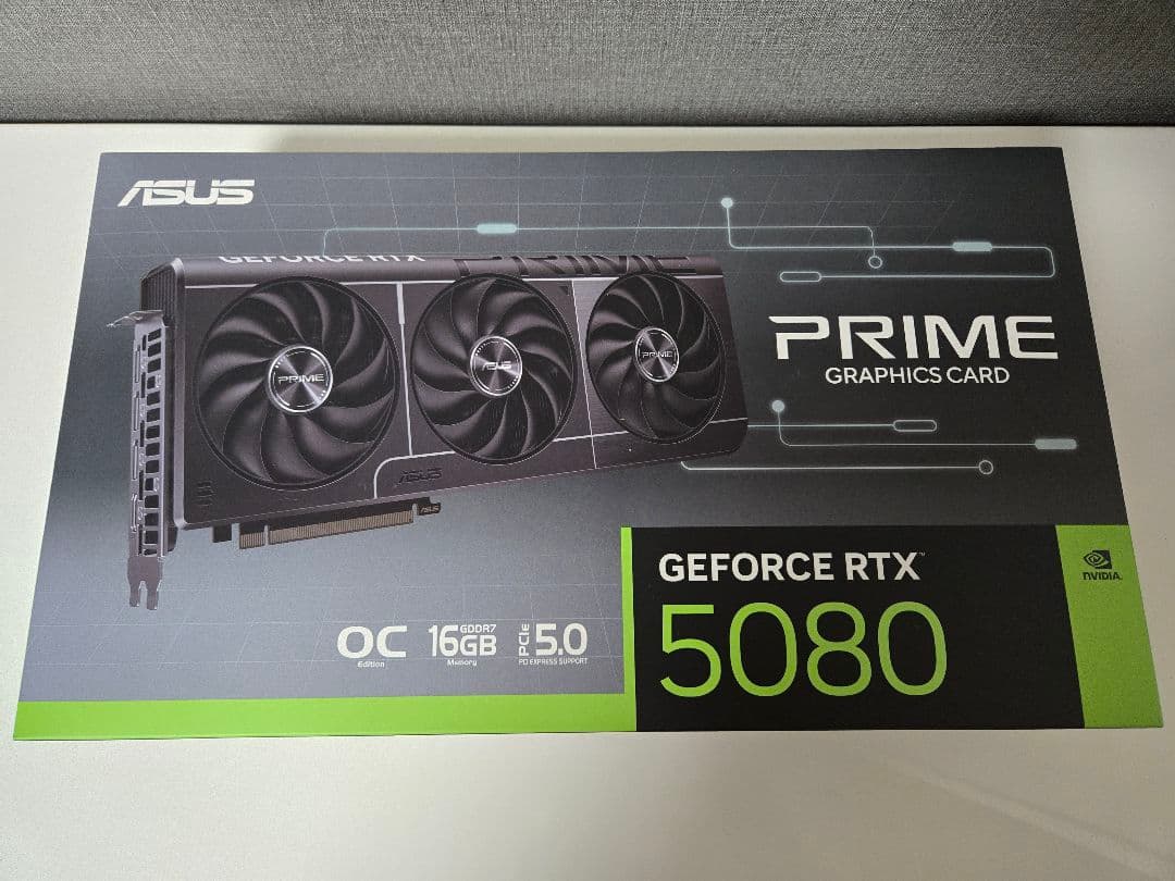 グラフィックボード・グラボ・ビデオカード ASUS PRIME GeForce RTX 5080 OC 16GB