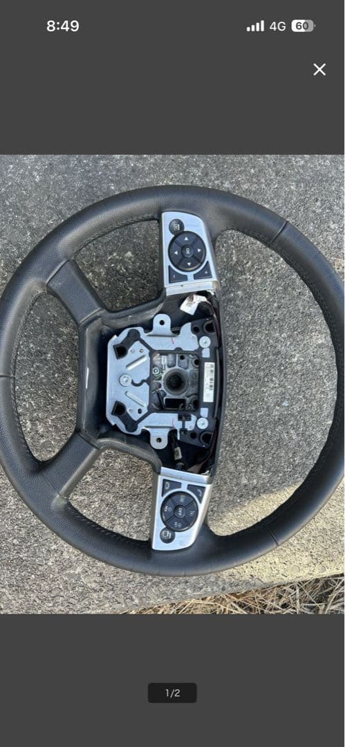 17 スーパーグレート　ハイグレード　本革巻き？　純正ステアリング　スイッチ付き