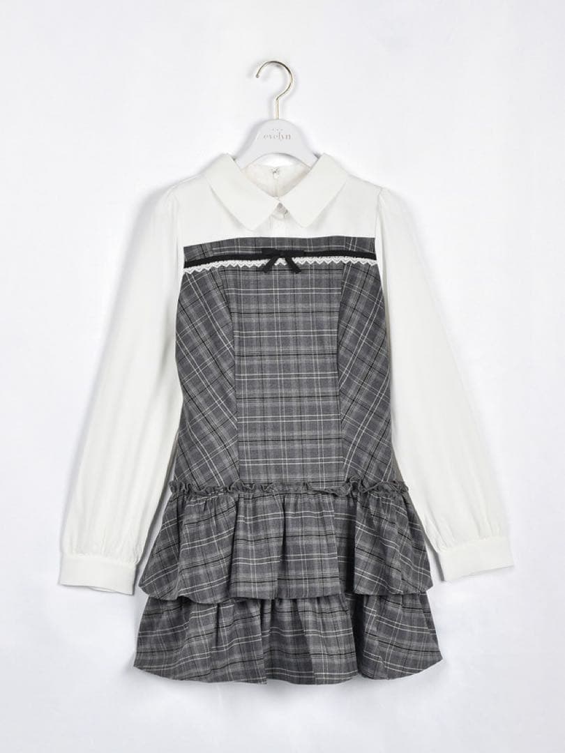evelynティアードミニワンピースチェック