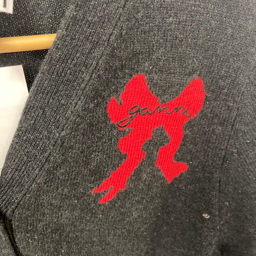 GANNI ウサギ刺繍 カーディガン