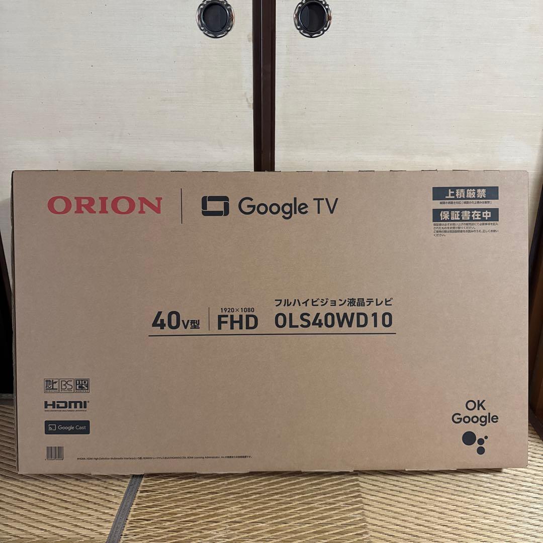 OLS40WD10 ORION 40V型　オリオンフルハイビジョンスマートテレビ