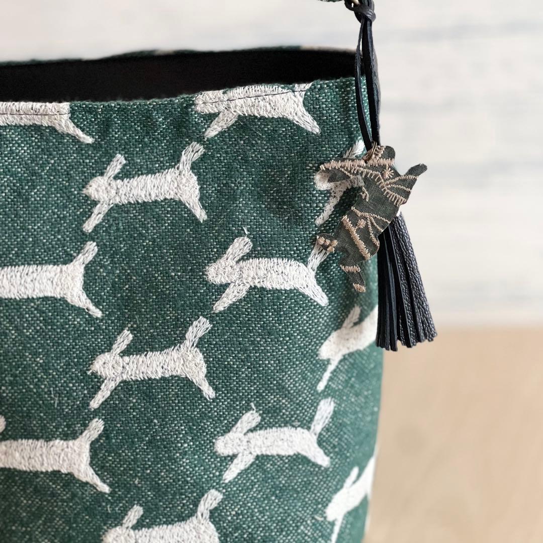 オーダー用　ミナペルホネンと本革のワンハンドルバッグ