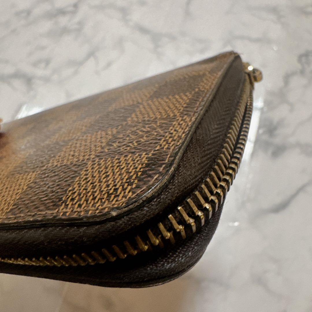 【訳あり】Louis Vuitton ダミエ長財布　ジップ開閉不可