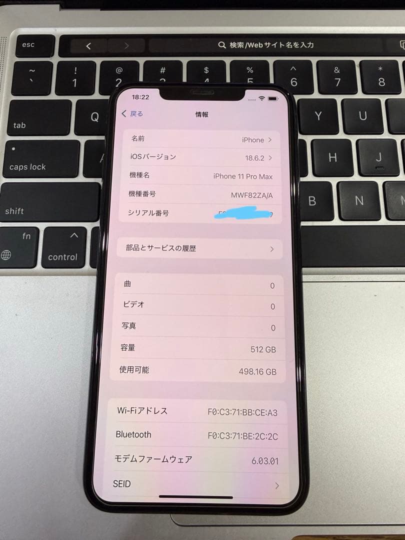 香港版デュアルSIM Apple iPhone 11 Pro Max 512本体