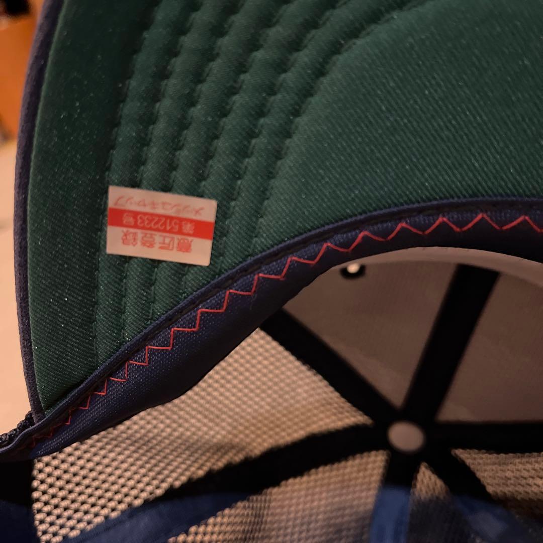 大洋Whales Wロゴキャップ ネイビー 56-58cm デッドストック