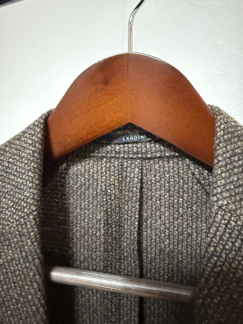 LARDINI ブラウン テーラードジャケット 46 ラルディーニ