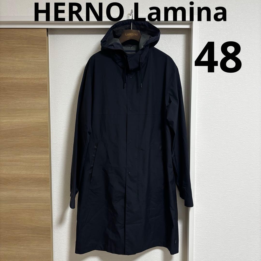 【良品】HERNO Laminar GORE-TEX フーデットコート 48