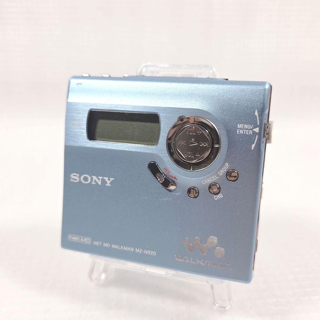 【動作品】SONY NET MD WALKMAN MZ-N920 ブルー