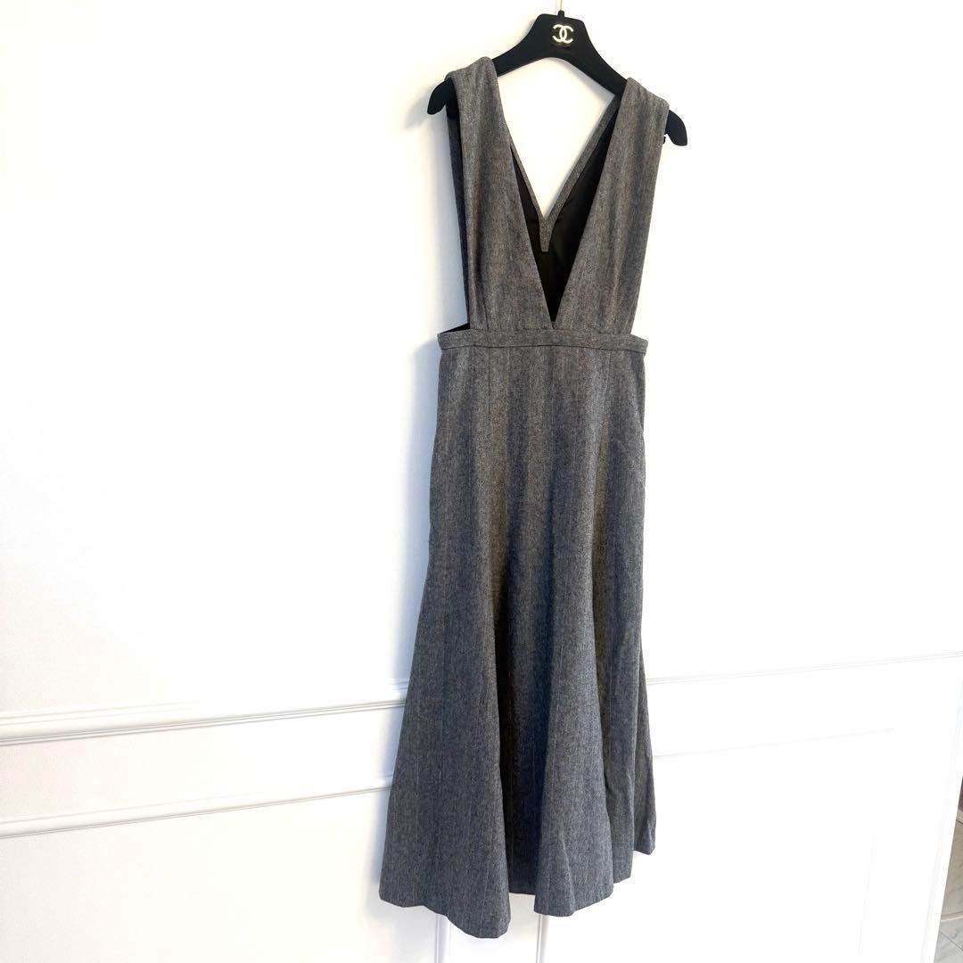 美品 CELFORD セルフォード バリエーションジャンパースカート グレー S