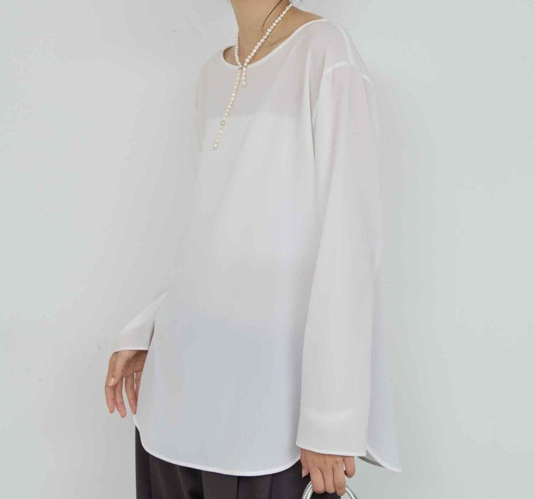 【万能インナー】ラウンドブラウスTee