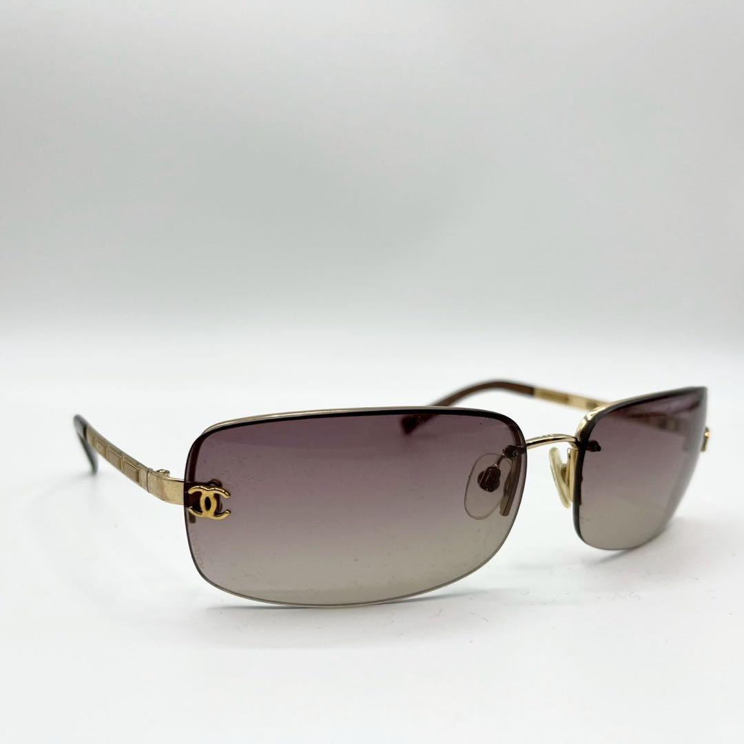 人気♡CHANEL グラデーション サングラス ココマーク ゴールド レザー