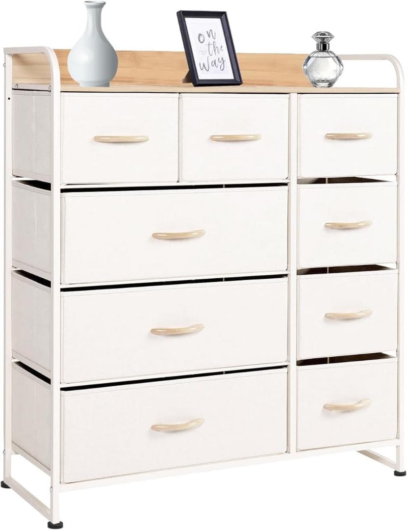 タンス 布製 引き出し 洋服 リビング収納 簡単組立 多機能 転倒防止 4段9杯