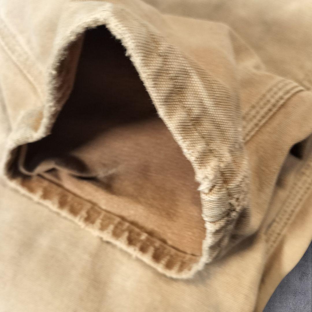 90s USA製 Carhartt ダブルニー ダックパンツ 極上フェード ML