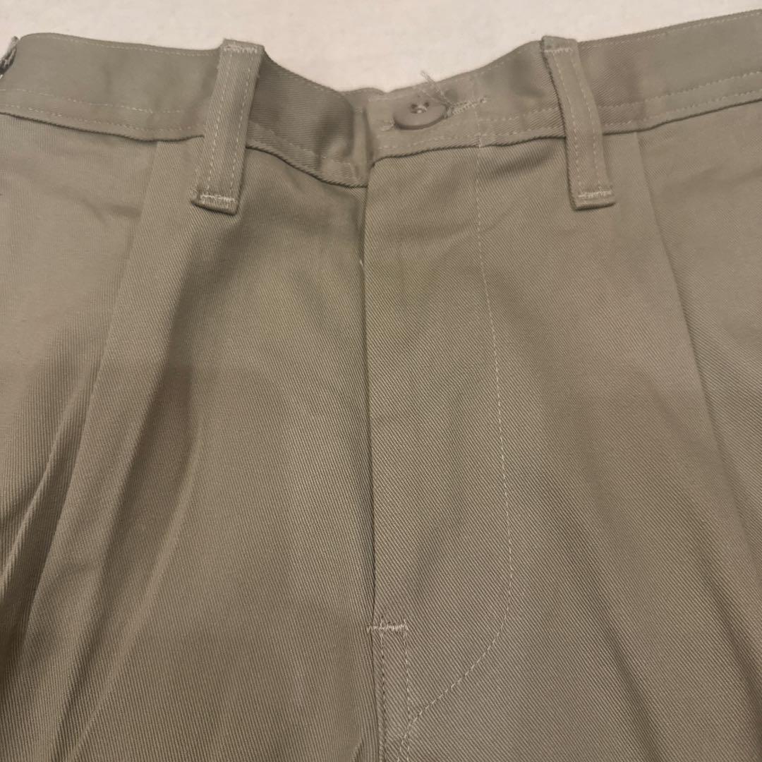80s VINTAGE CHINO SHORTS ARMY KHAKI USA製