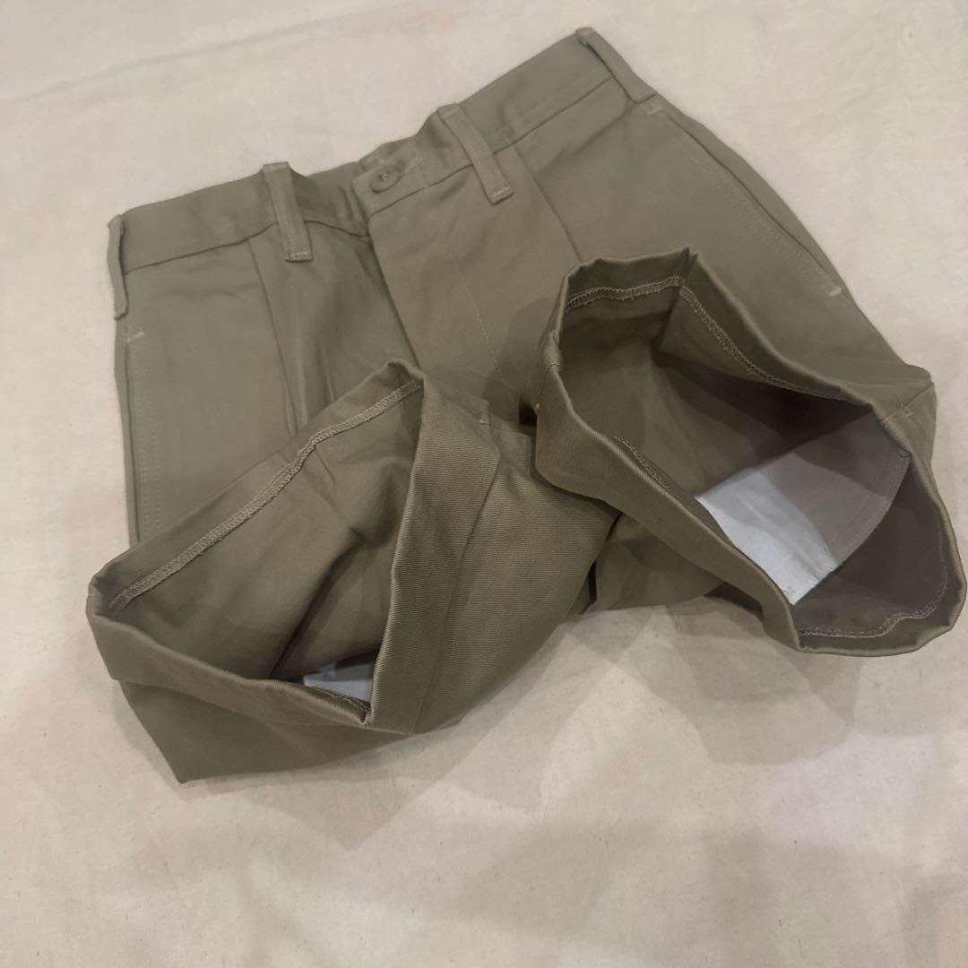 80s VINTAGE CHINO SHORTS ARMY KHAKI USA製