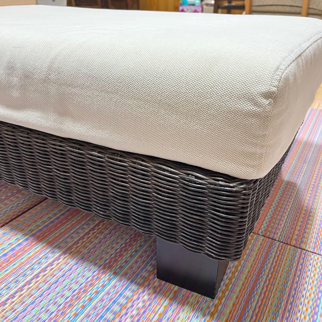 【送料込み】a.flat ケイ・ローソファ オットマンv01 ラタン