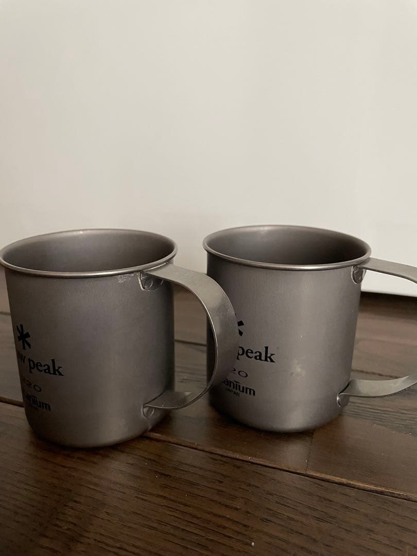 廃盤品 peak スノーピーク チタン シングルマグ 220 2個