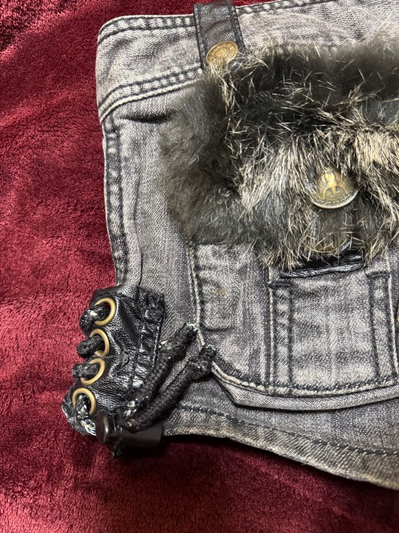 d.i.a[正規品]ファー付きグレーショートパンツ