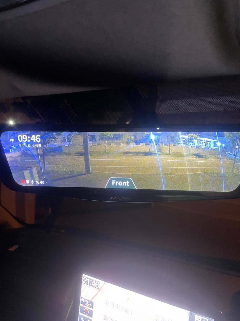 ALPIN 、アルパイン　デジタルインナーミラーDMR-M01R用 フロントカメ