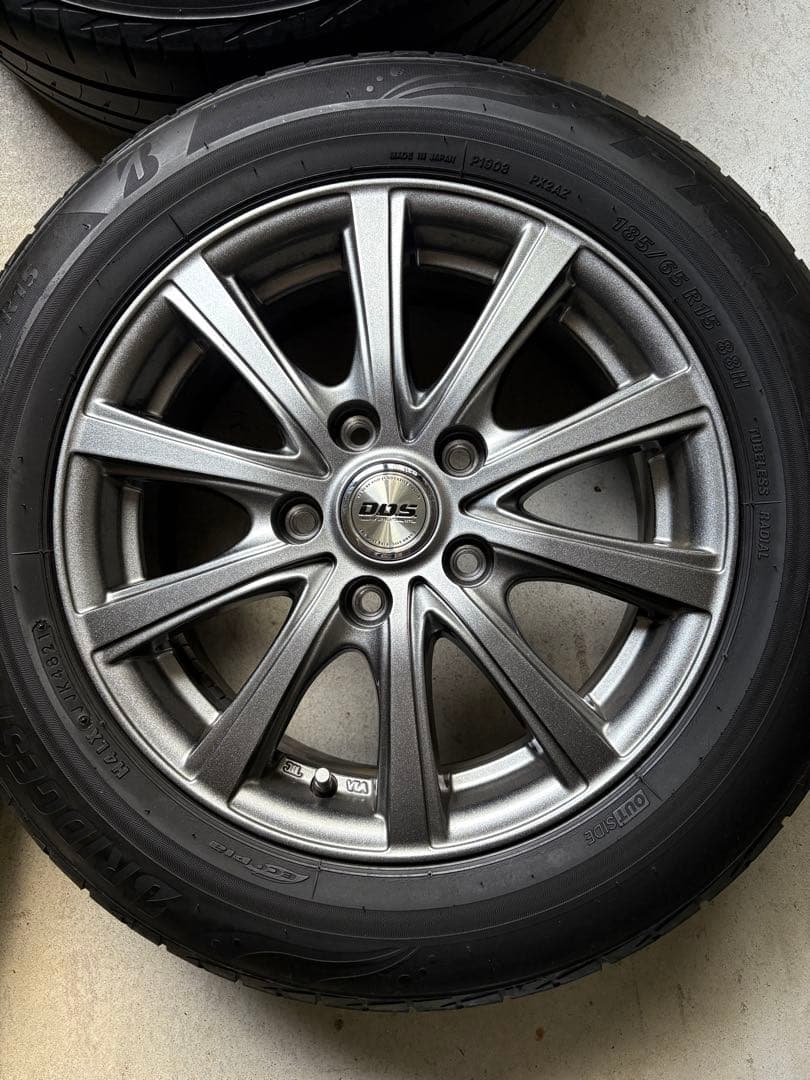 【①②セット販売】DDS 15インチホイールセット 185/65 R15