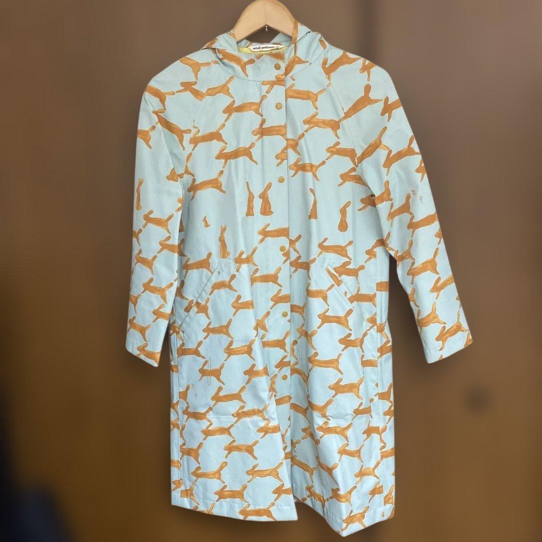 ミナペルホネン　レインコート フード付き