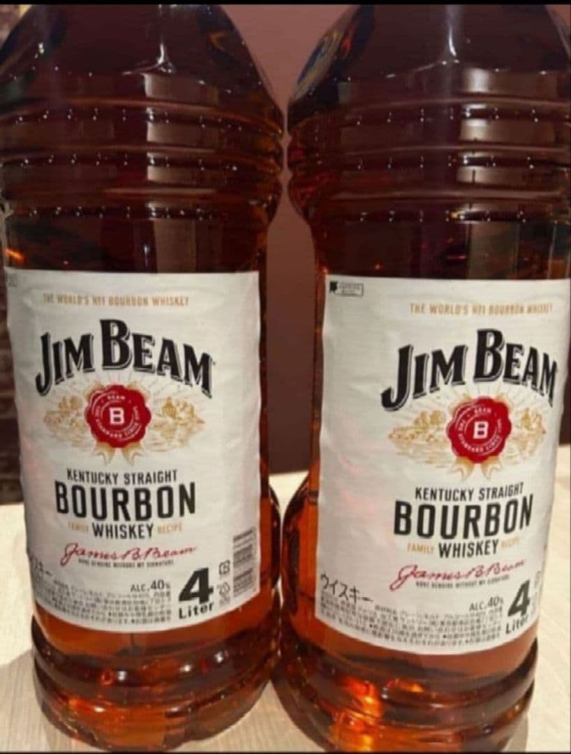 ⭐️限定値新品未開封⭐️Jim Beam バーボンウイスキー 4L 即日発送