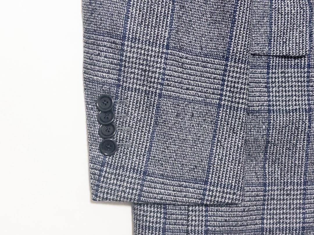 ビームスエフ 2プリーツ サイドアジャスター スーツ 44 秋冬 グレー