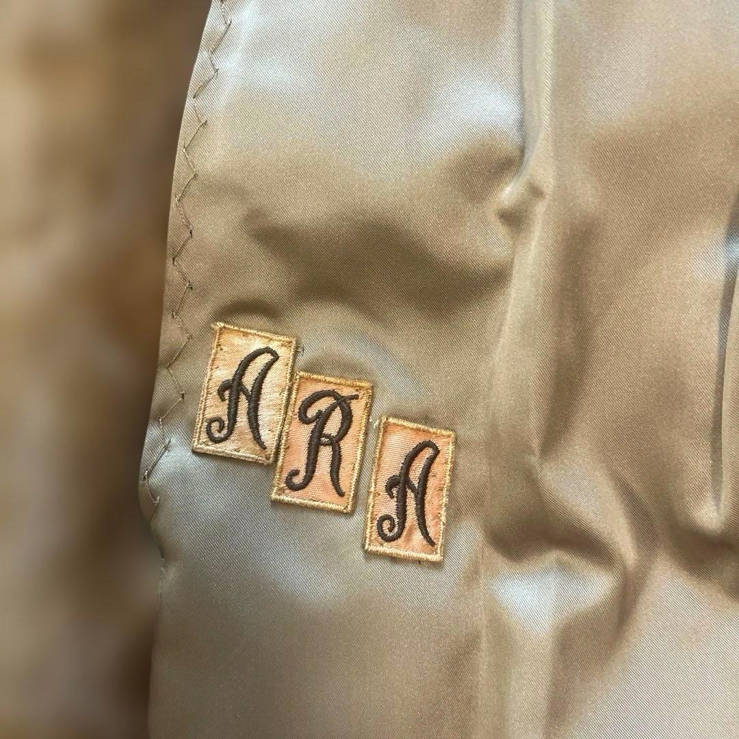 リアルファー　ミンク　コート　高級　S美品　キャメル色