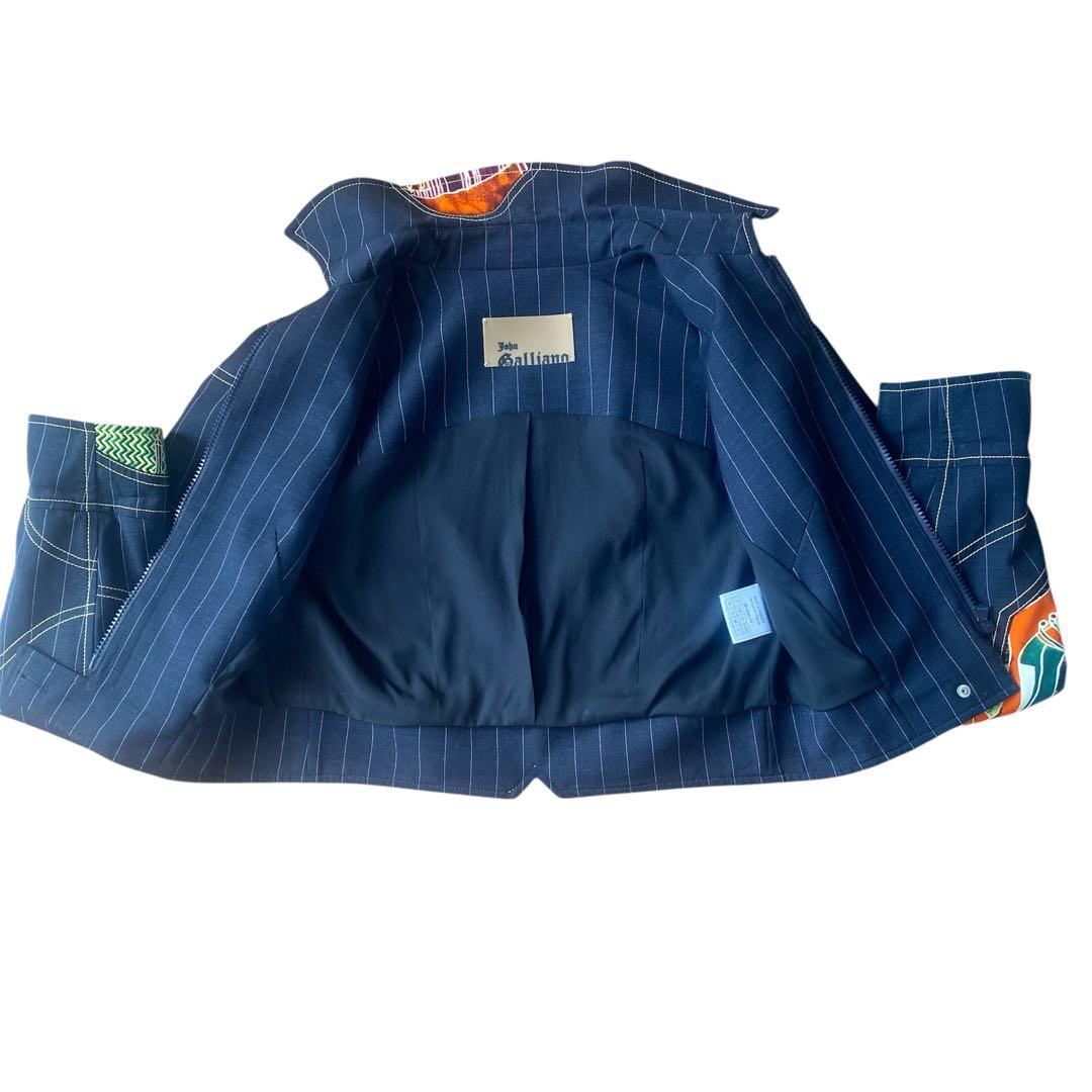 ジョンガリアーノ アーカイブ ハイヒール バッグ柄 JK40 ピンスト 美品希少