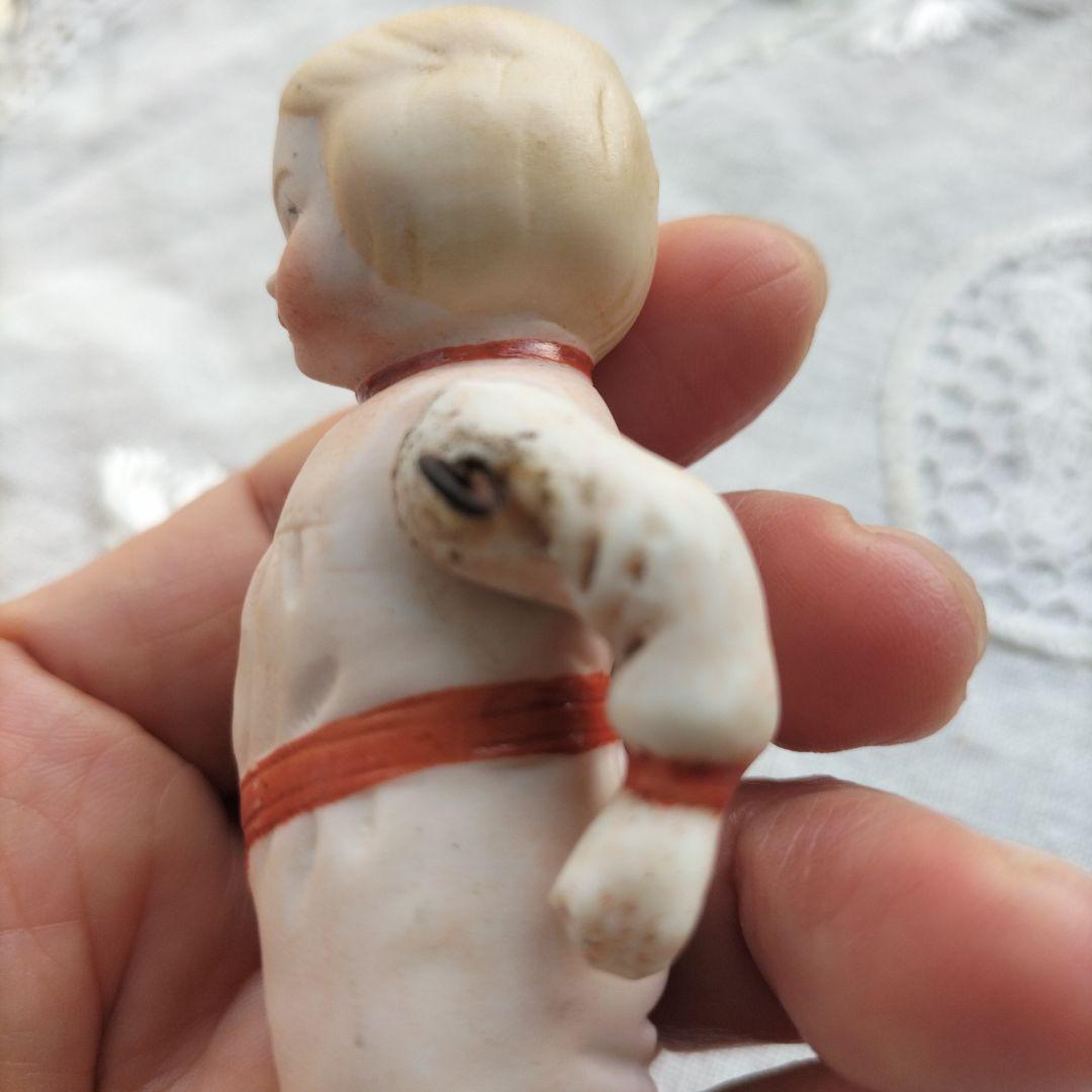 ドイツ　ビンテージ　ビスクドール　男の子　身長8.8cm HERTWIG？