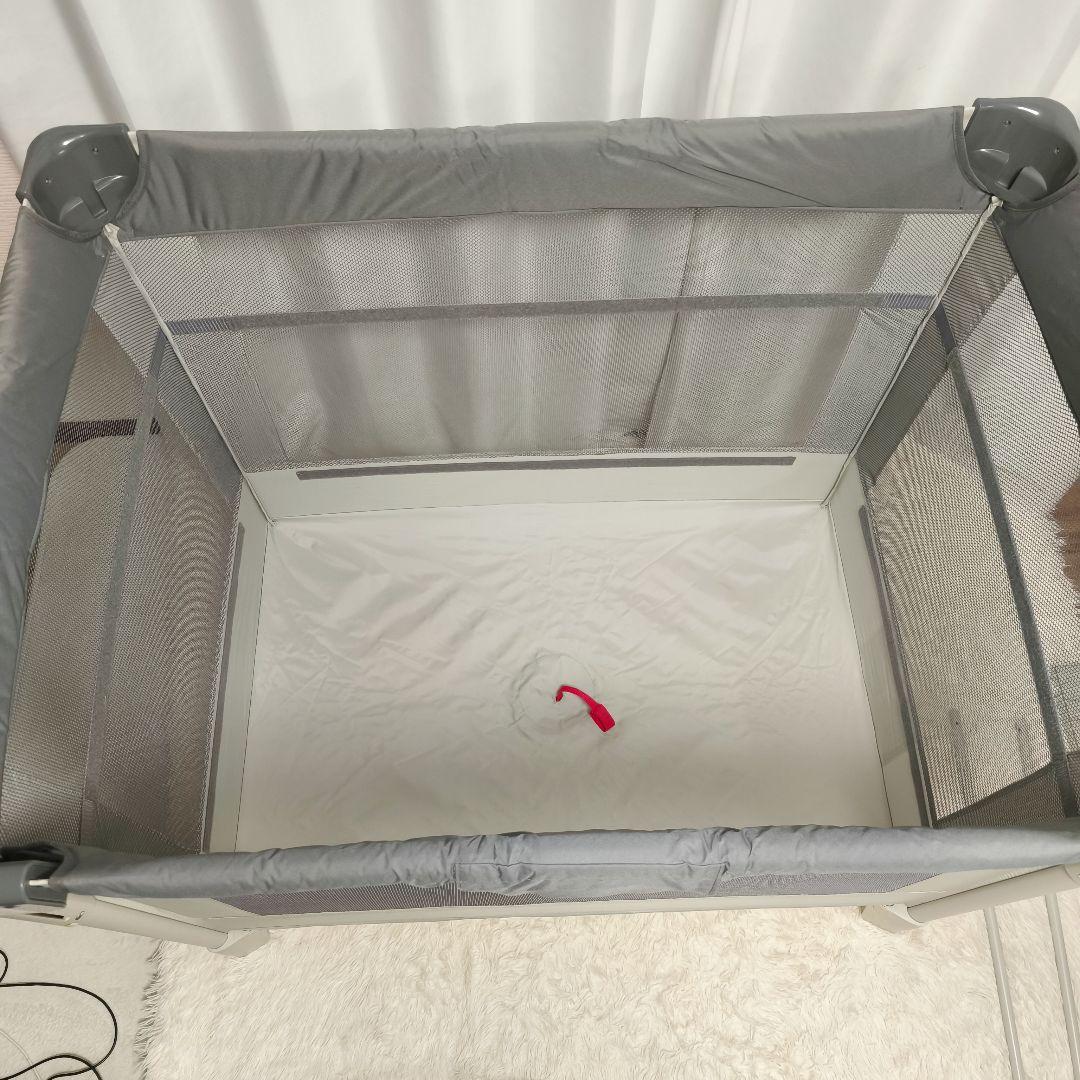 【美品】アップリカ ココネル エアー AB ベビー用ベッド グレー Aprica