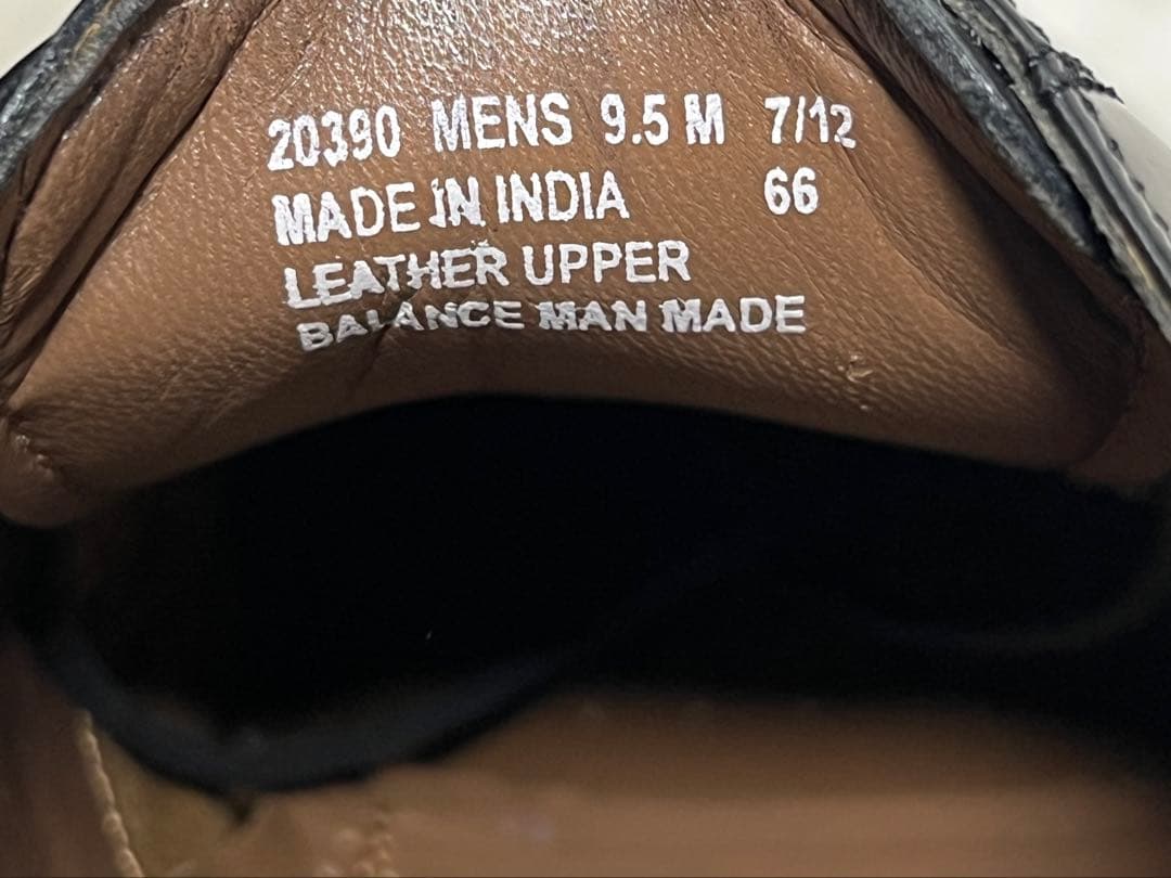 BOSTONIAN 9.5M レザーストレートチップシューズ ビジネス ドレス