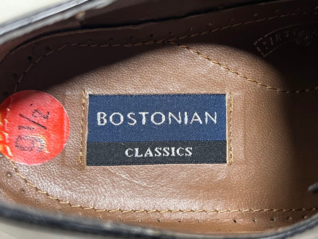 BOSTONIAN 9.5M レザーストレートチップシューズ ビジネス ドレス